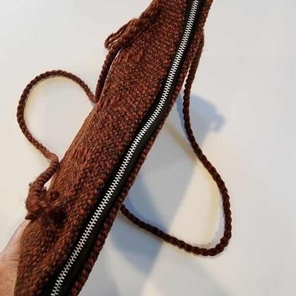 Vintage Bohemian Style‎ Brown Shoulder Length Pocketbook - Picture 4 of 9